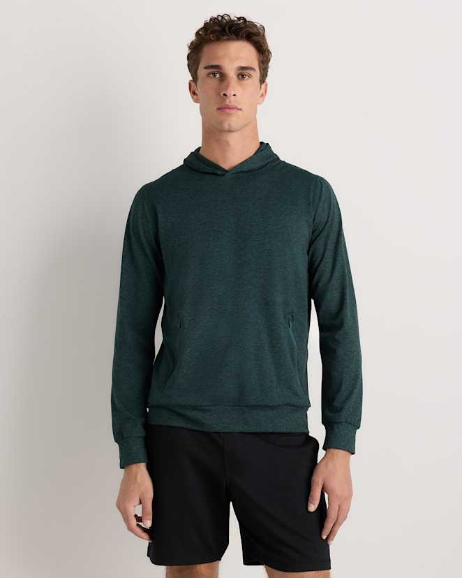 Heather Green Flowknit Performance Hoodie