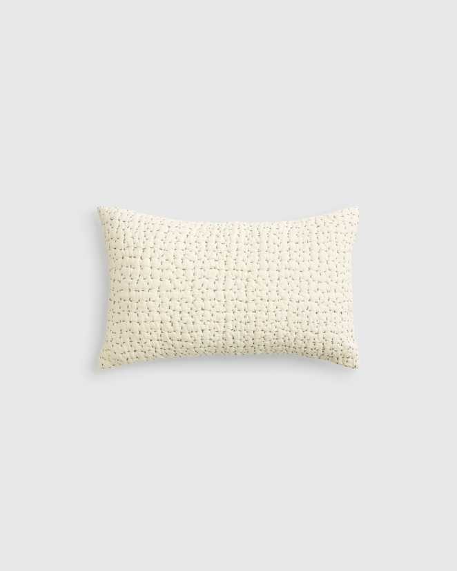 Undyed Organic Cotton Hand Stitched Pillow Cover
