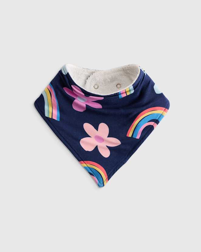 Rainbow Garden Baby Bamboo Bib