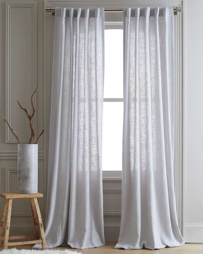 Cloud Cotton Sheer Curtain Set (Set of 2)