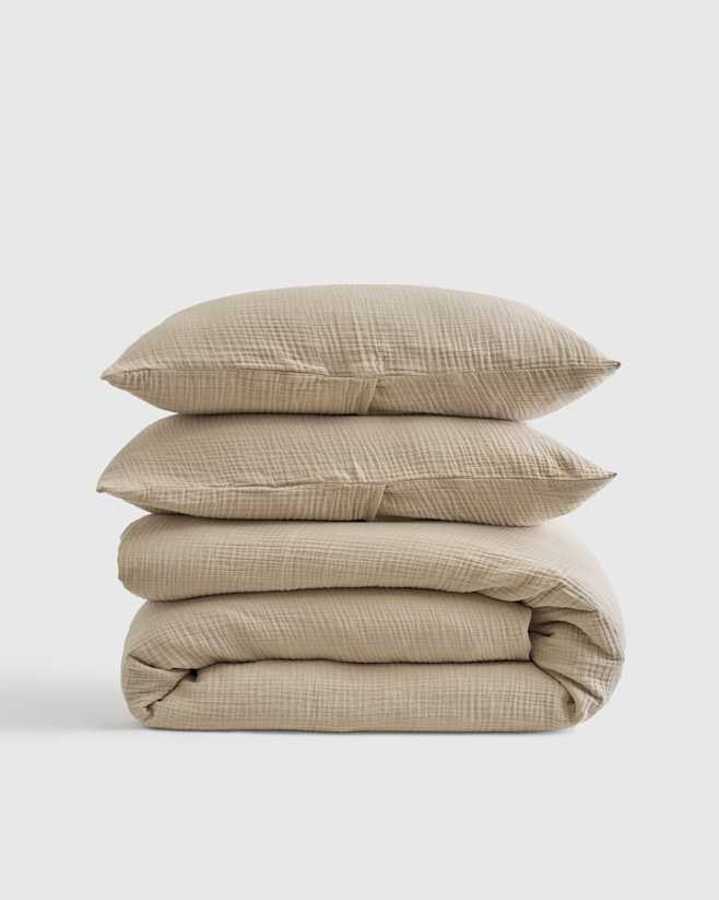 Dune Organic Airy Gauze Duvet Cover Set