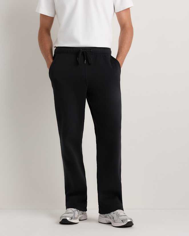 Black Everyday Fleece Straight Leg Sweatpants