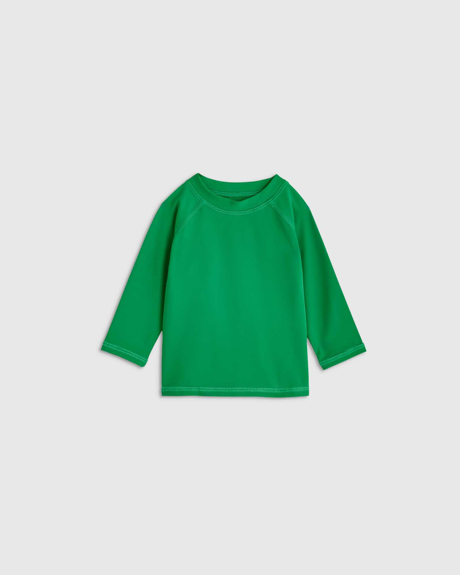 grass-green Long Sleeve Raglan Rash Guard