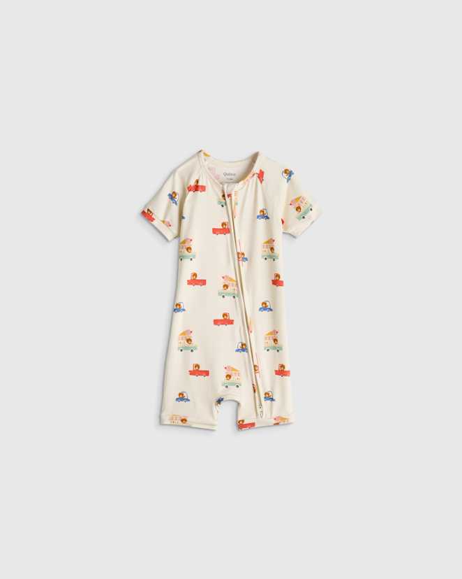 Ice Cream Bears Bamboo Shortie Onesie Pajama