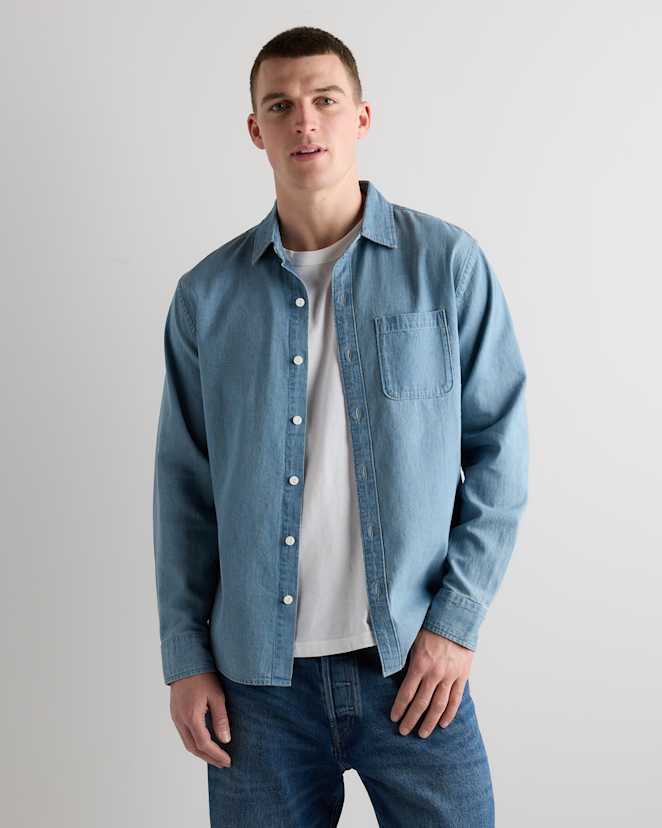 Light Wash Heritage Washed Denim Shirt