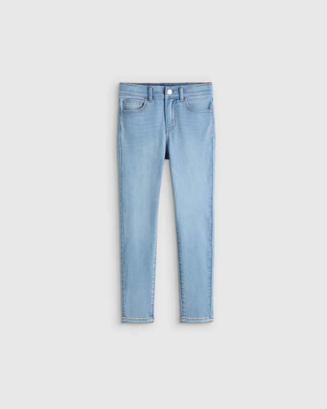Light Wash Girls Stretch Skinny Jeans