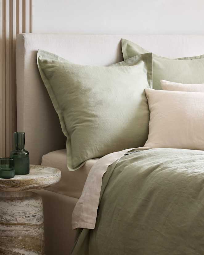 Willowleaf European Linen Euro Sham