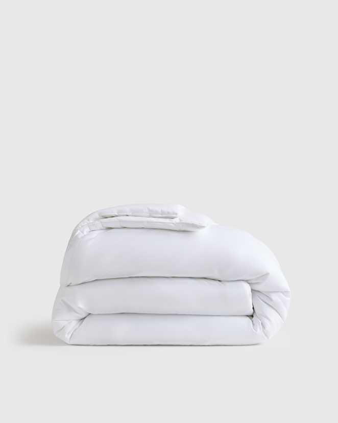 White Couette en satin de coton biologique