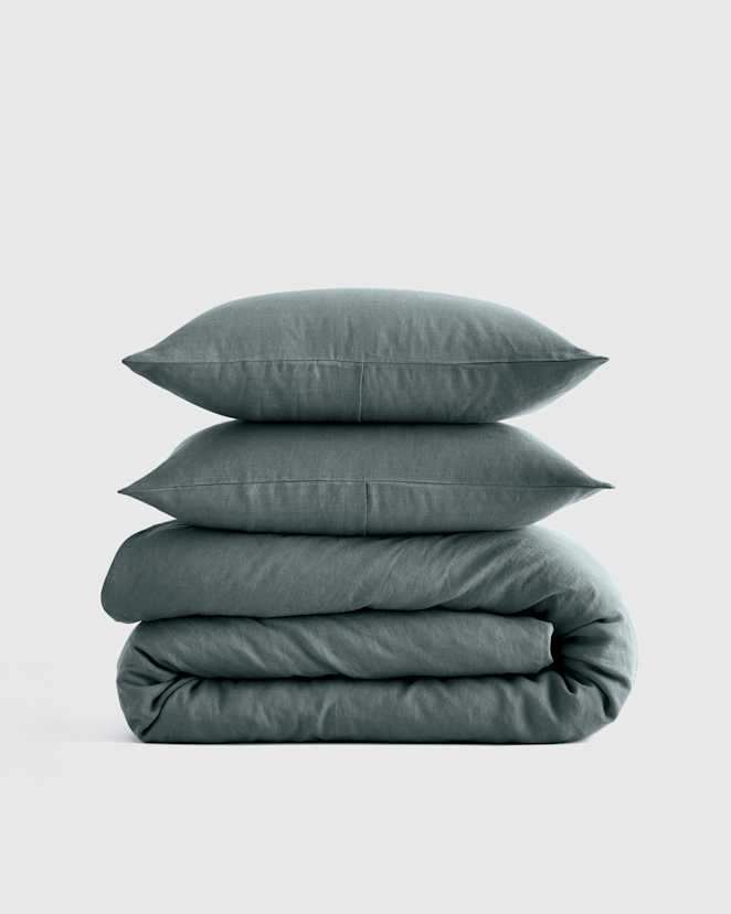 Ocean European Linen Duvet Cover Set