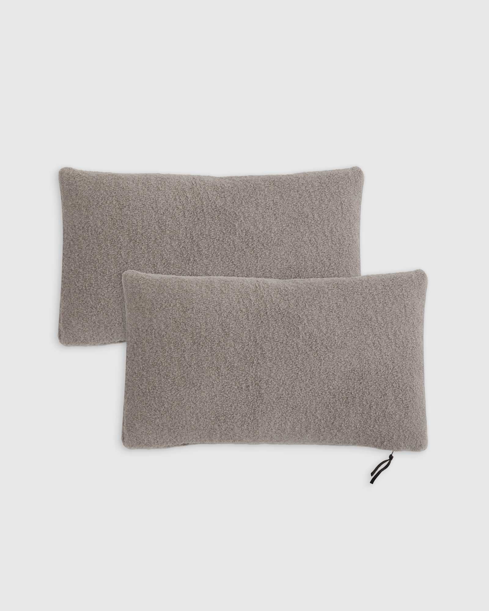 light-heather-grey Alpaca Boucle Pillow Cover (Set of 2)