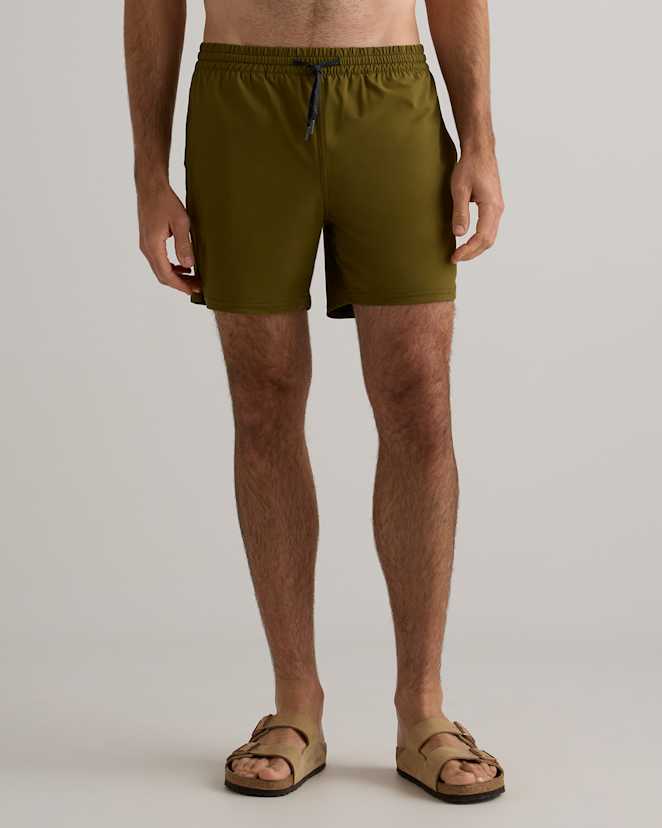 M-SHT-30-OLV-1737 EDITED 1 Olive Italian Swim Trunks