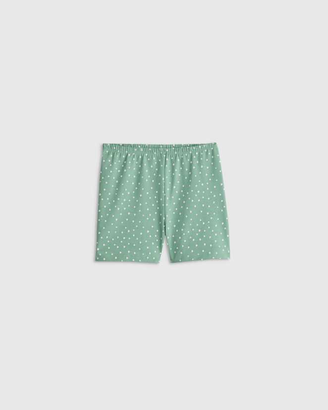 Green Dots Organic Cotton Cartwheel Shorts