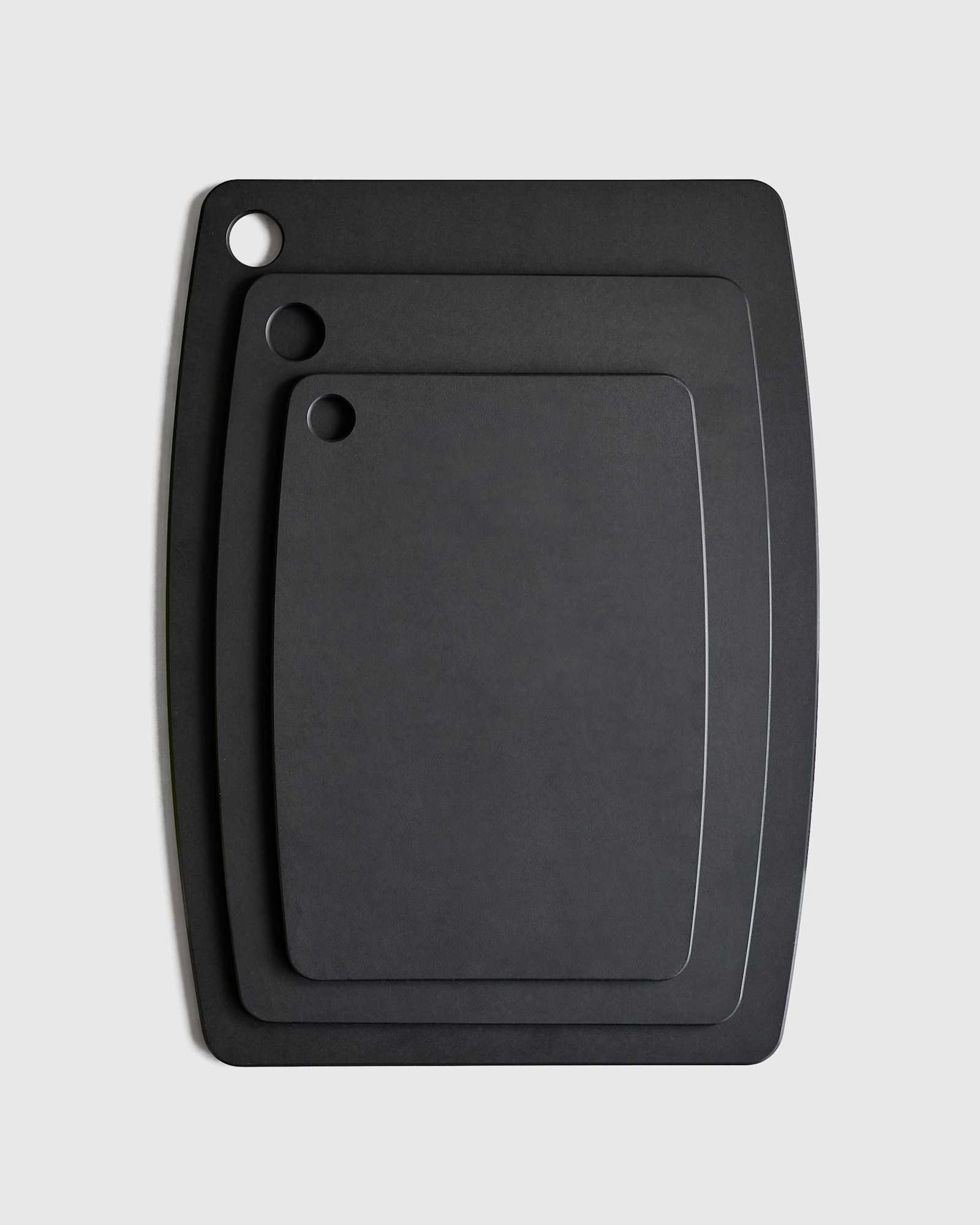 Black Composite Wood Cutting Boards, Set of 3