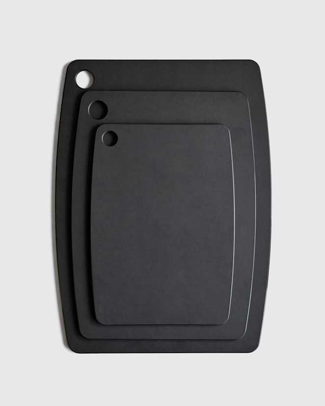 Black Composite Wood Cutting Boards, Set of 3