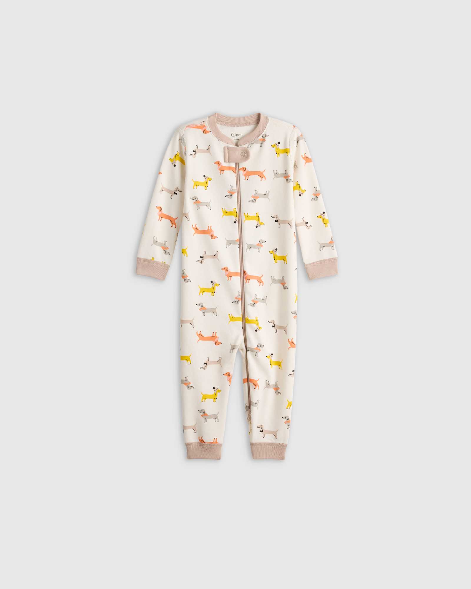 puppies 100% Organic Cotton One Piece Pajama