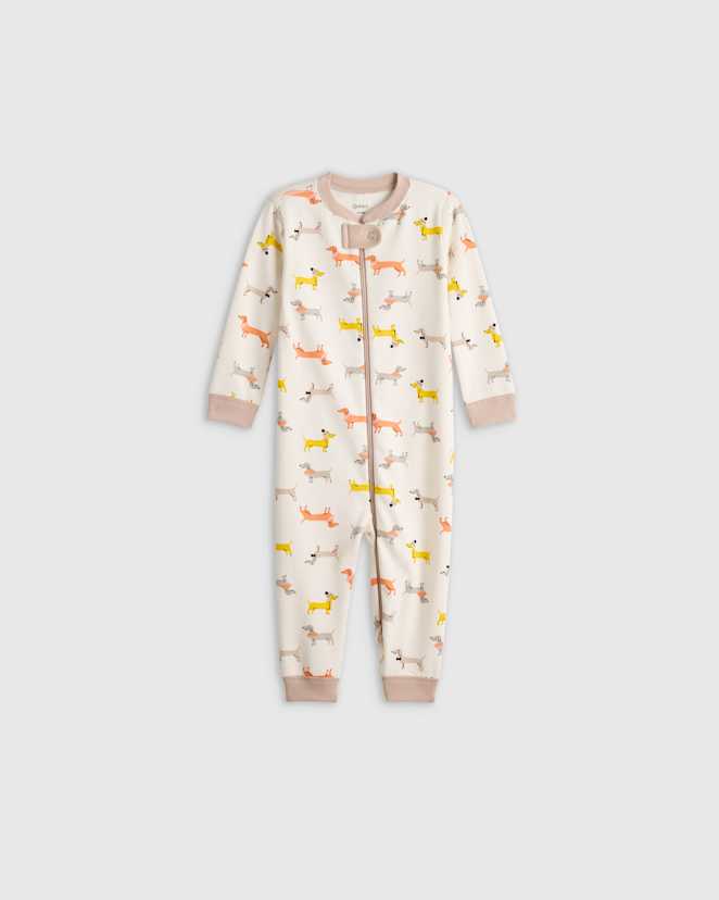 Puppies 100% Organic Cotton One Piece Pajama