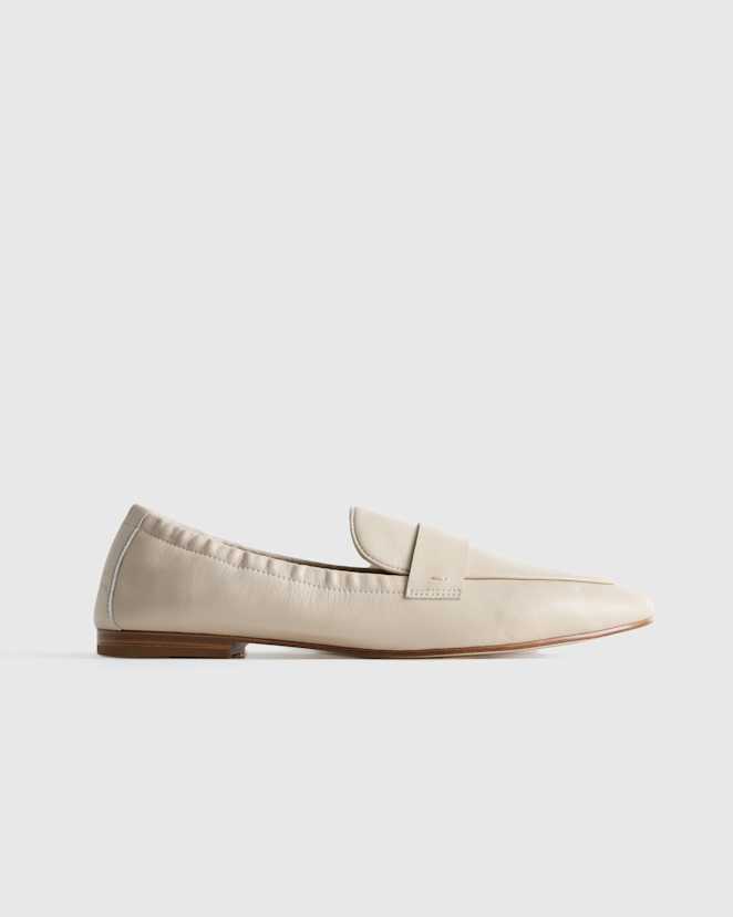 Almond Italian Leather Soft Loafer