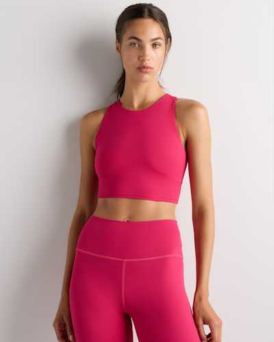 Ultra-Form High-Neck Cropped Tank