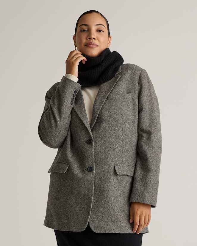 Black Mongolian Cashmere Snood