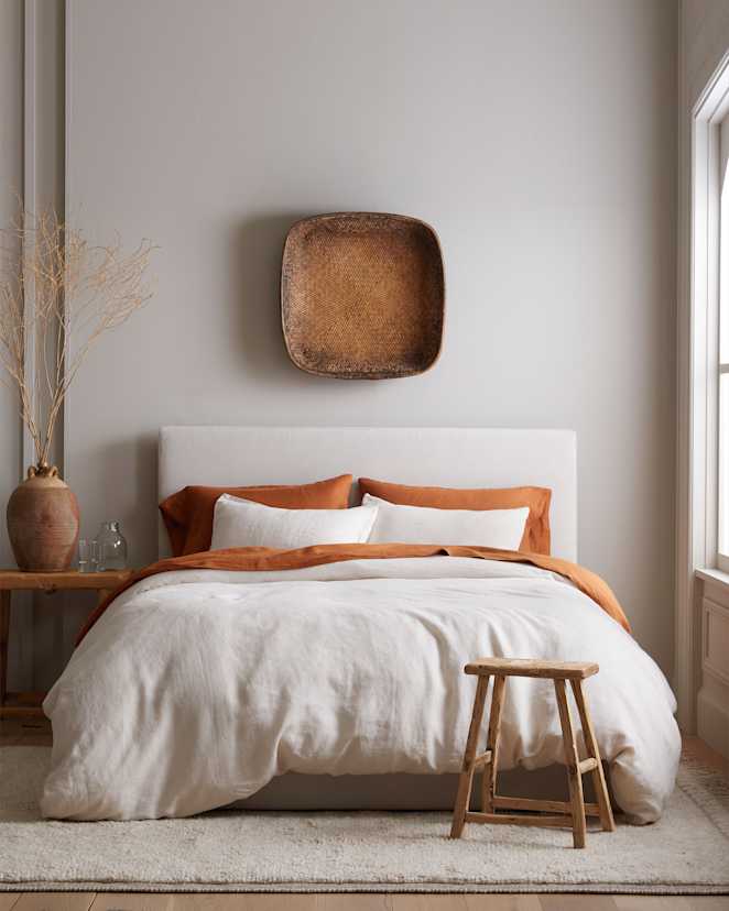 Sand European Linen Deluxe Bedding Bundle