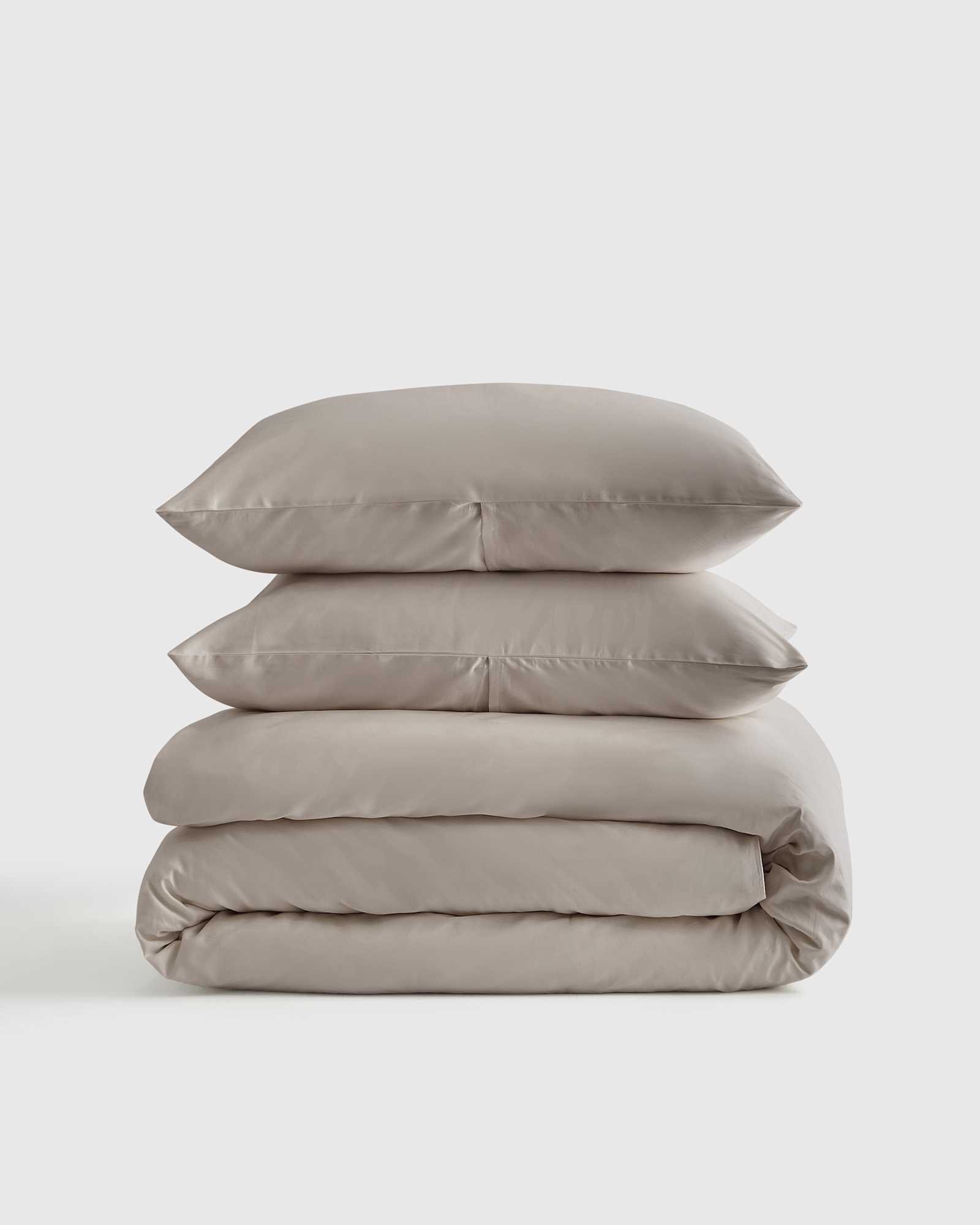 Sateen grey duvet set