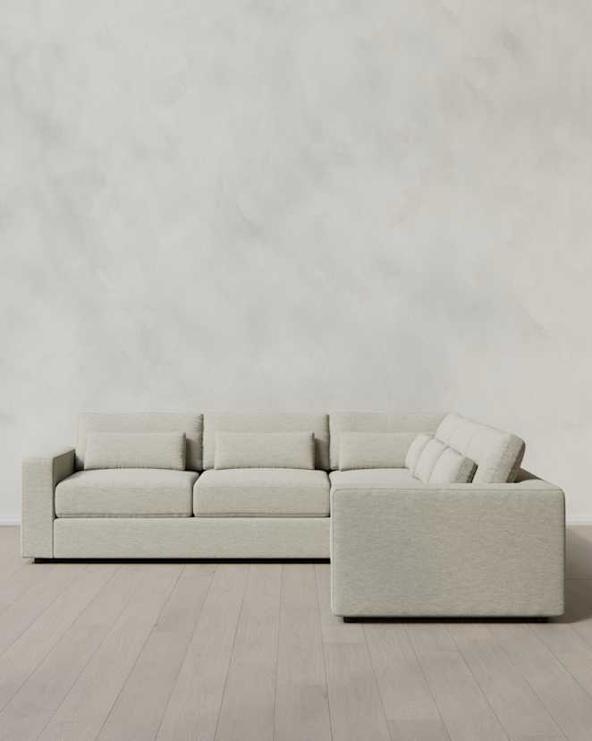 Flax Ashford Deep Seat L Sectional in Performance Basketweave
