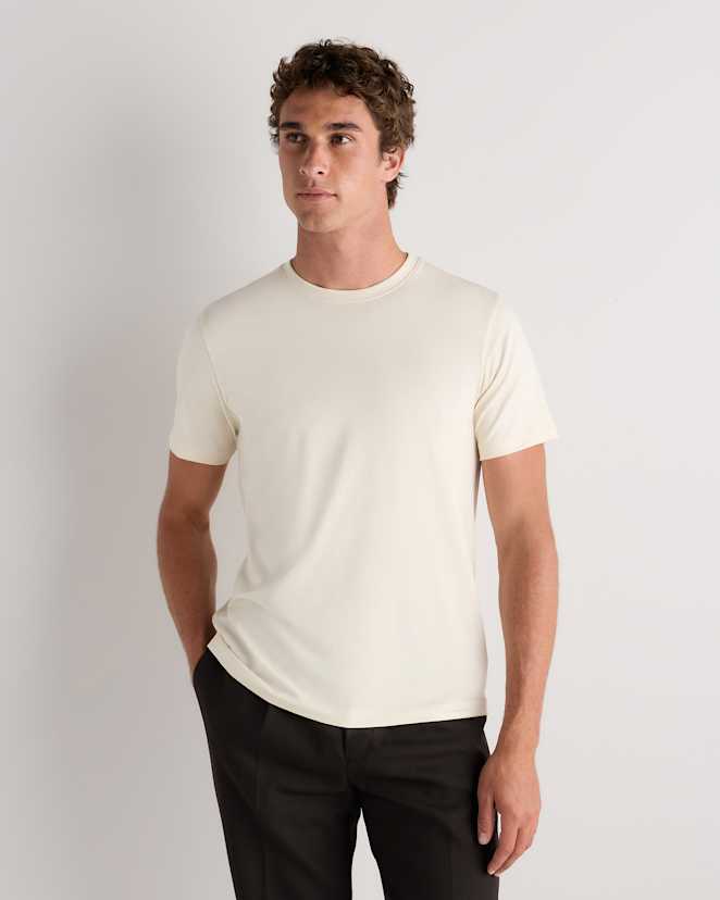 Porcelain 100% Pima Cotton Crewneck T-Shirt