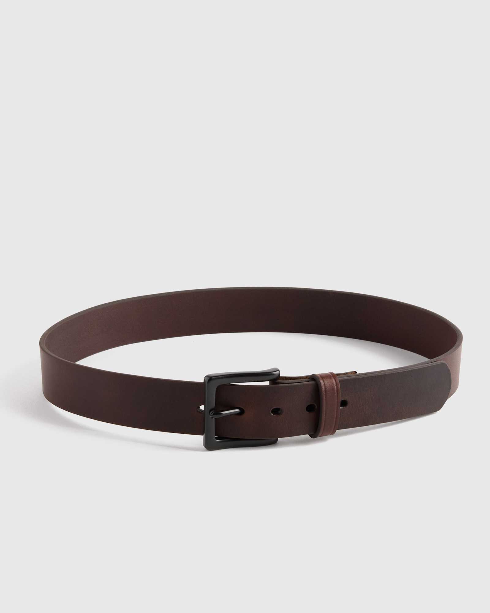 mahogany Adam Heritage Leather Jeans Belt