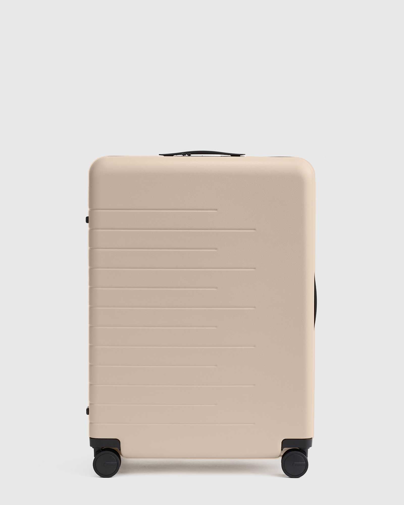 Tan Medium Check-In Suitcase