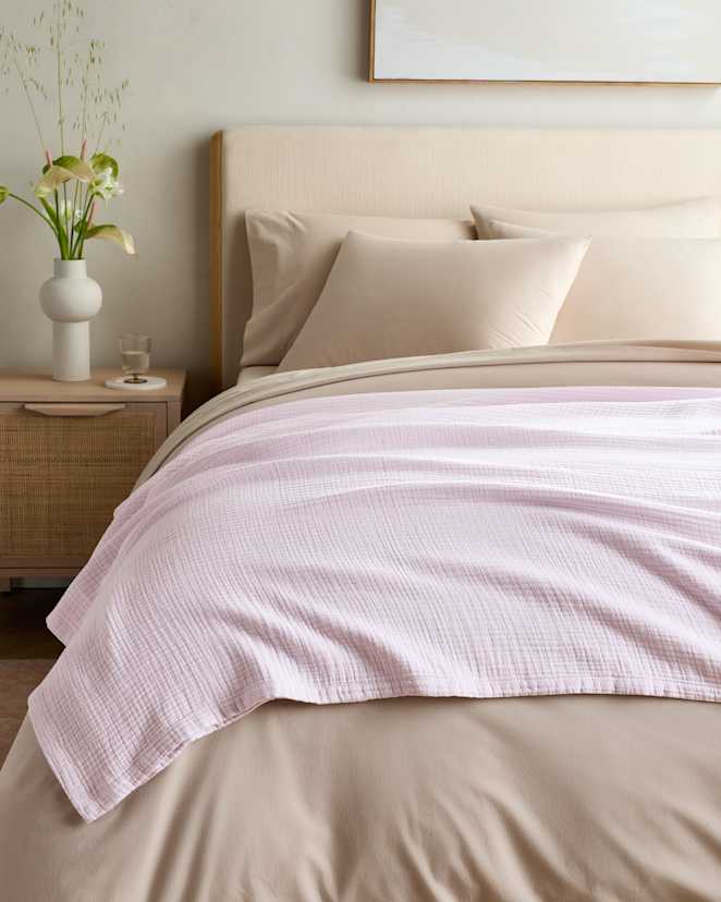 Orchid Organic Airy Gauze Blanket