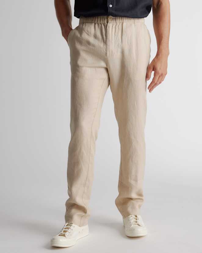 Driftwood 100% European Linen Pants