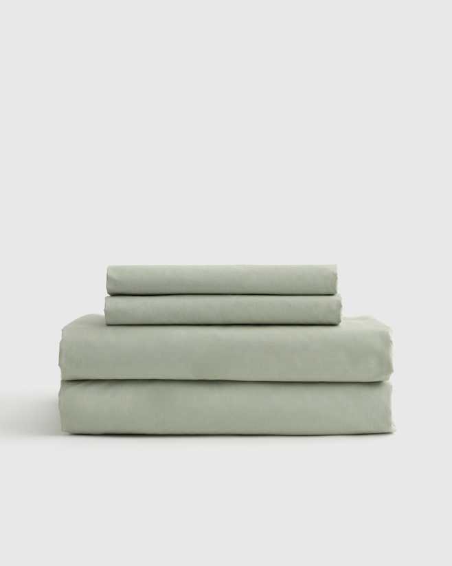 Sage Classic Organic Percale Sheet Set