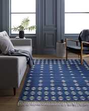 Shay Wool Kilim Rug Blue 1