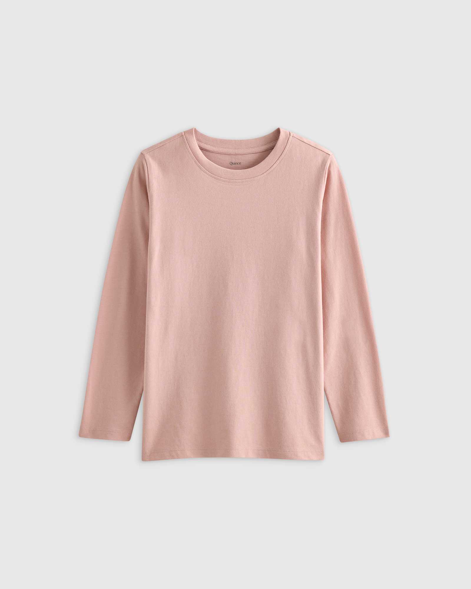 Pink Rose 100% Organic Cotton Jersey Long Sleeve Tee