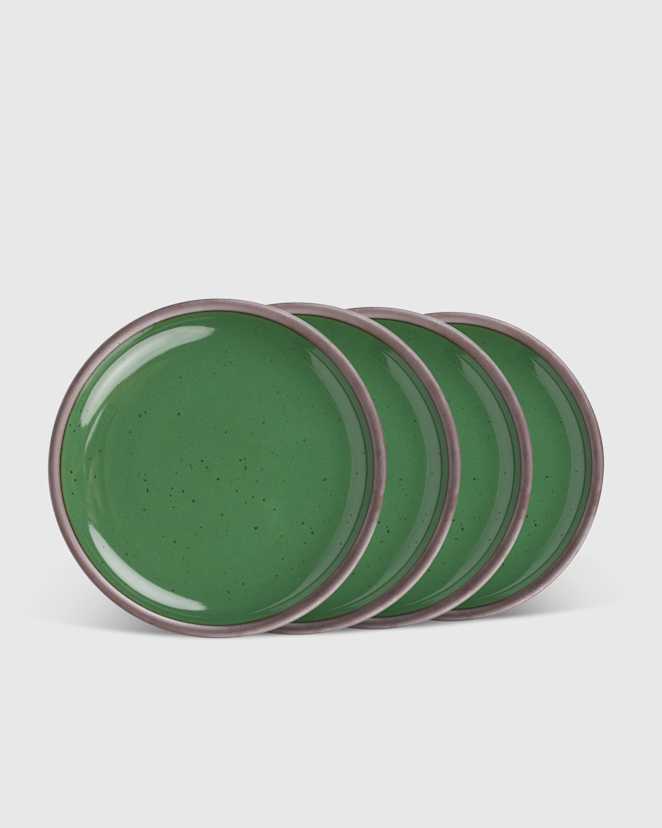 Glossy Malachite Side Plate (Set of 4) by East Fork