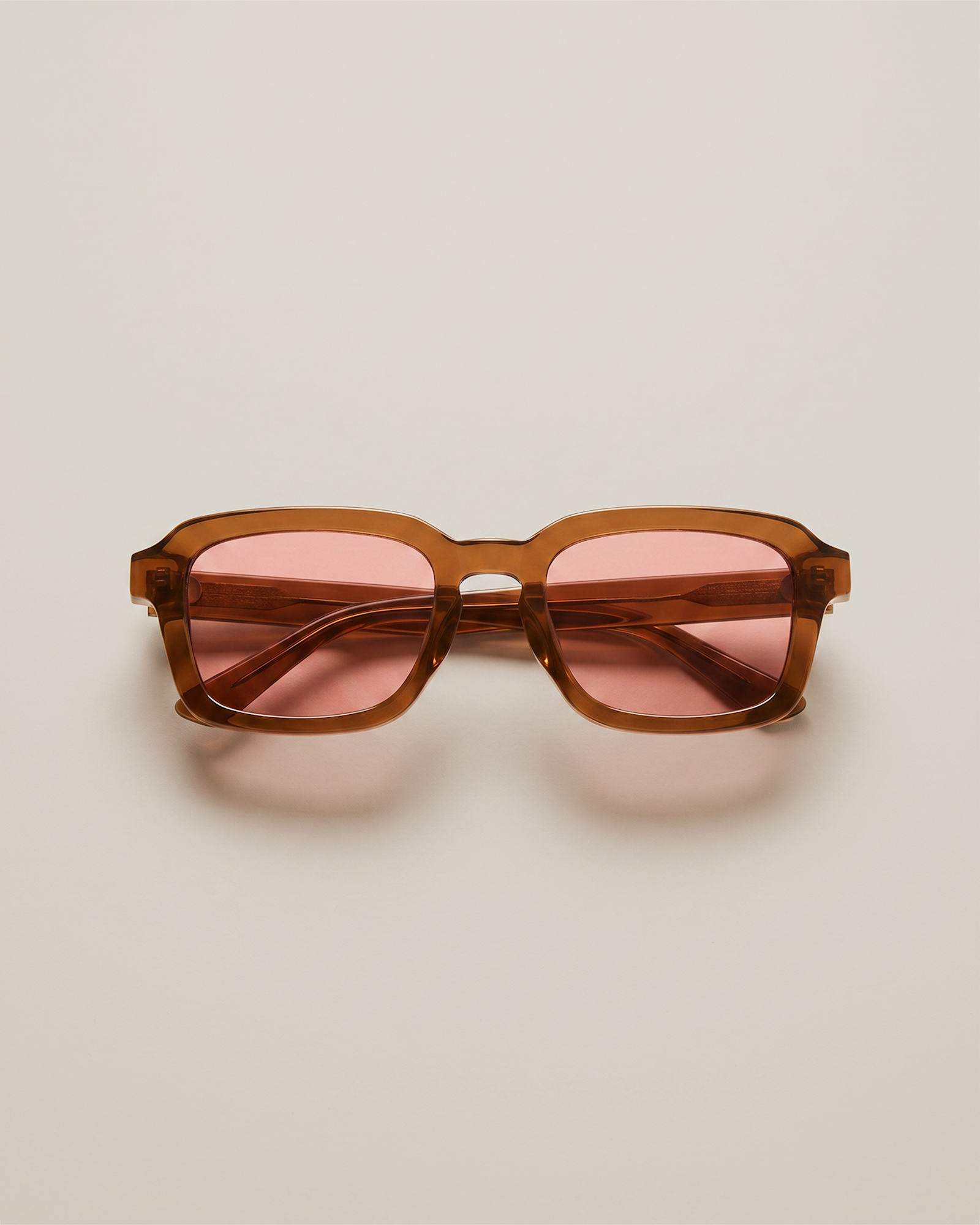 Clear Spice with Deep Rose lens Tulum Polarized Acetate Sunglasses