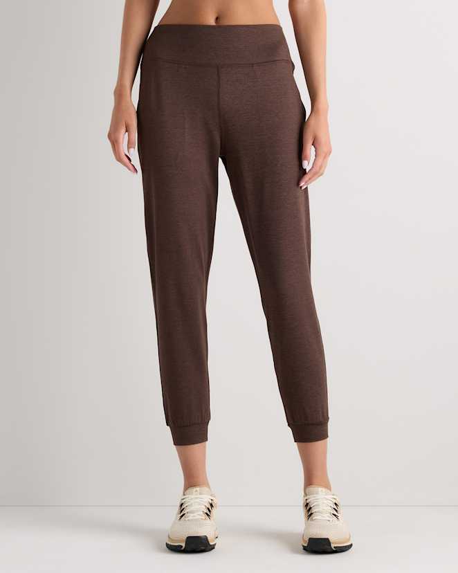 Heather Espresso Ultra-Soft Mid-Rise Jogger