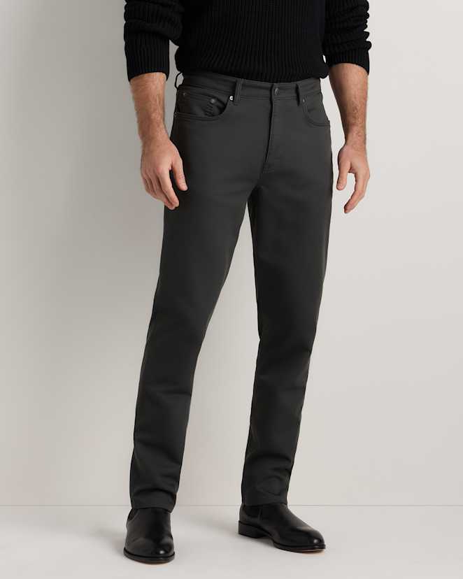 Dark Charcoal Comfort Stretch Traveler 5-Pocket Pants - Athletic Tapered