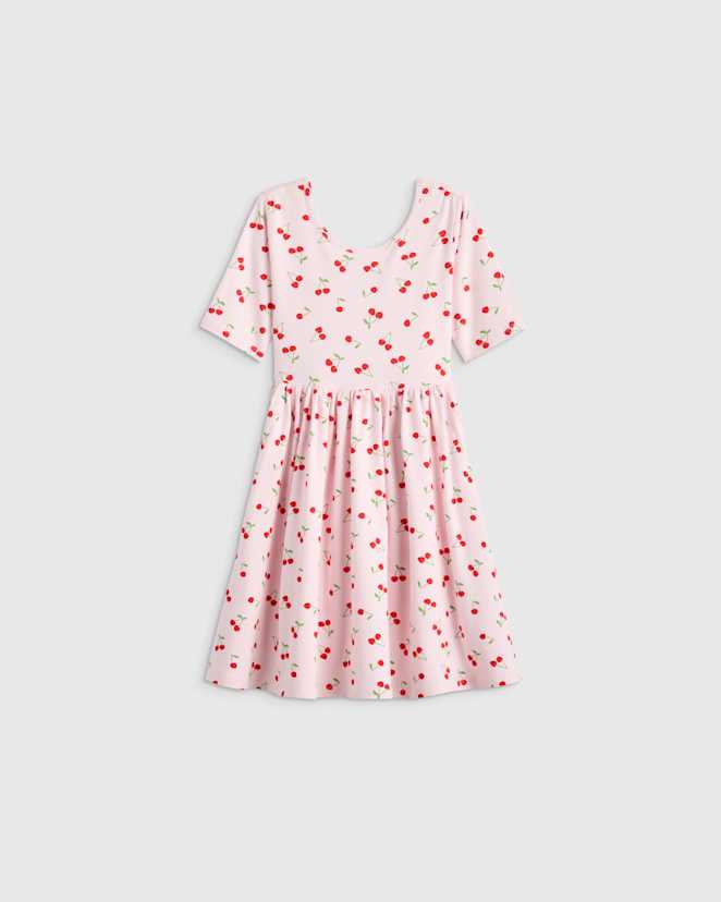Sweet Cherries Organic Cotton Skater Dress