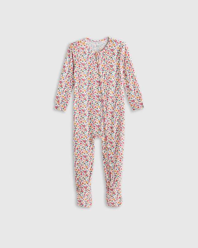 Ditsy Floral Bamboo Footie Pajama