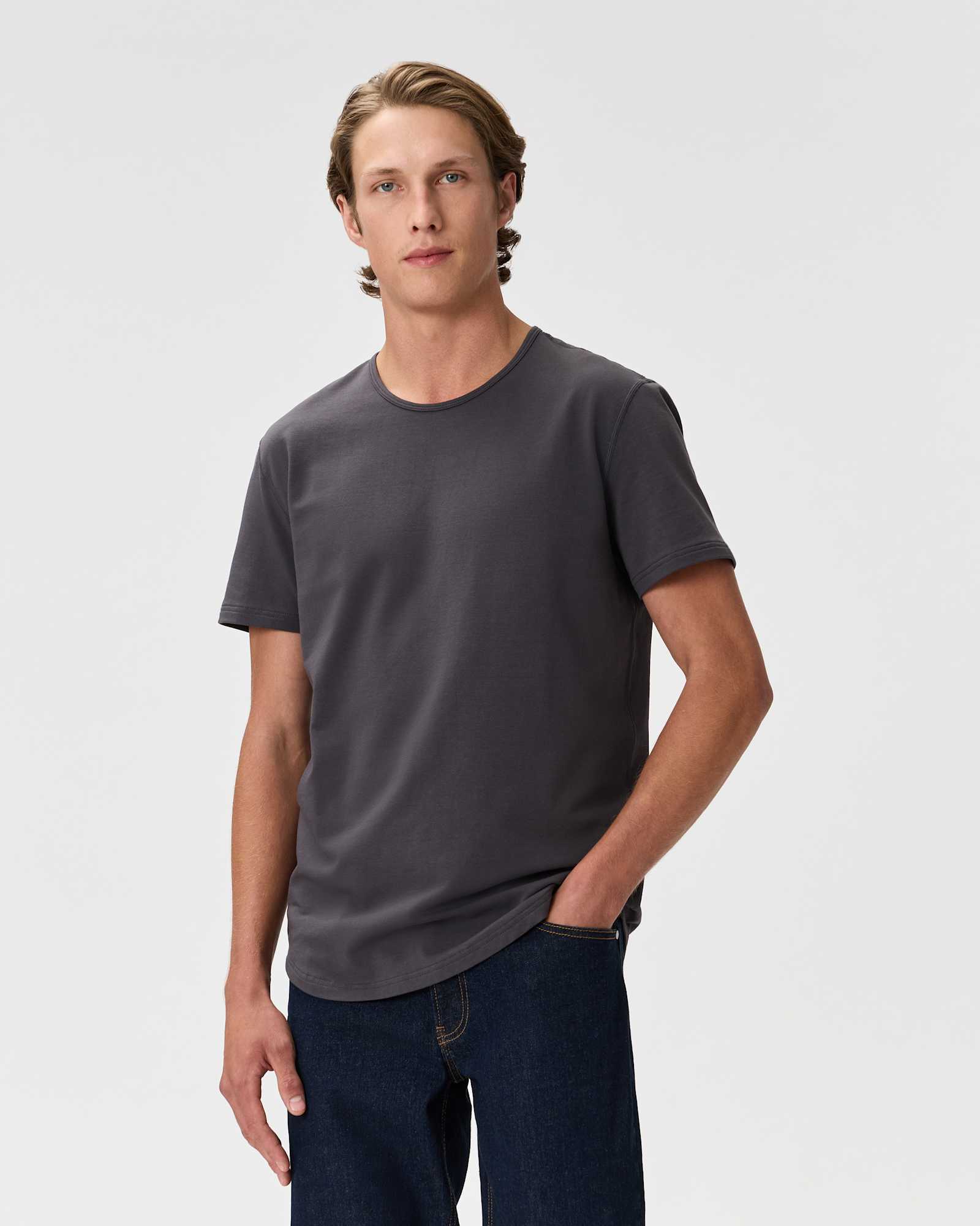 dark-coal Flex Curve Crewneck Tee (3-Pack)