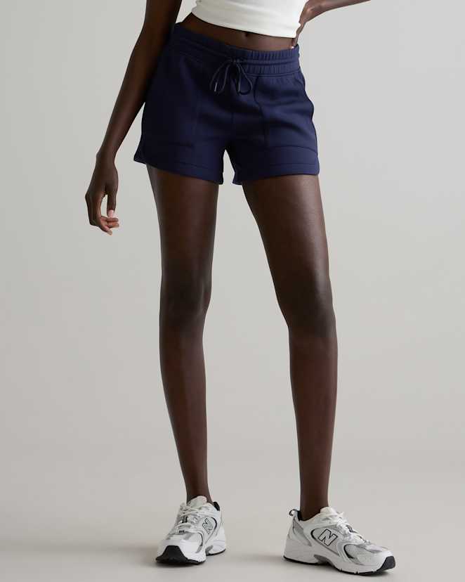 Deep Navy Short de survêtement CloudComfort à taille haute