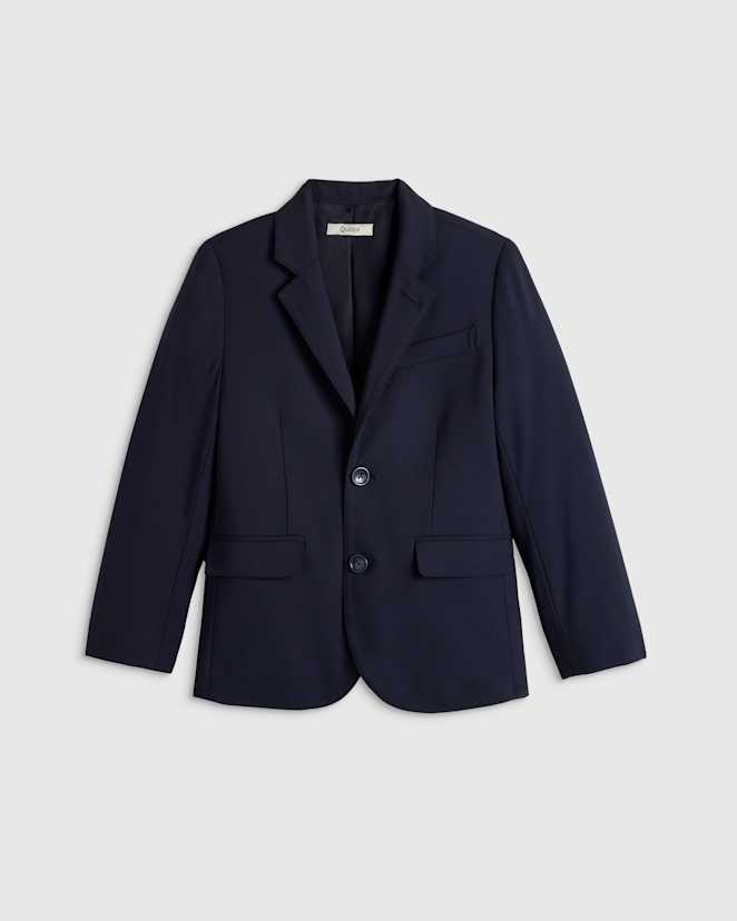 Navy Kids Italian Wool Suit Jacket