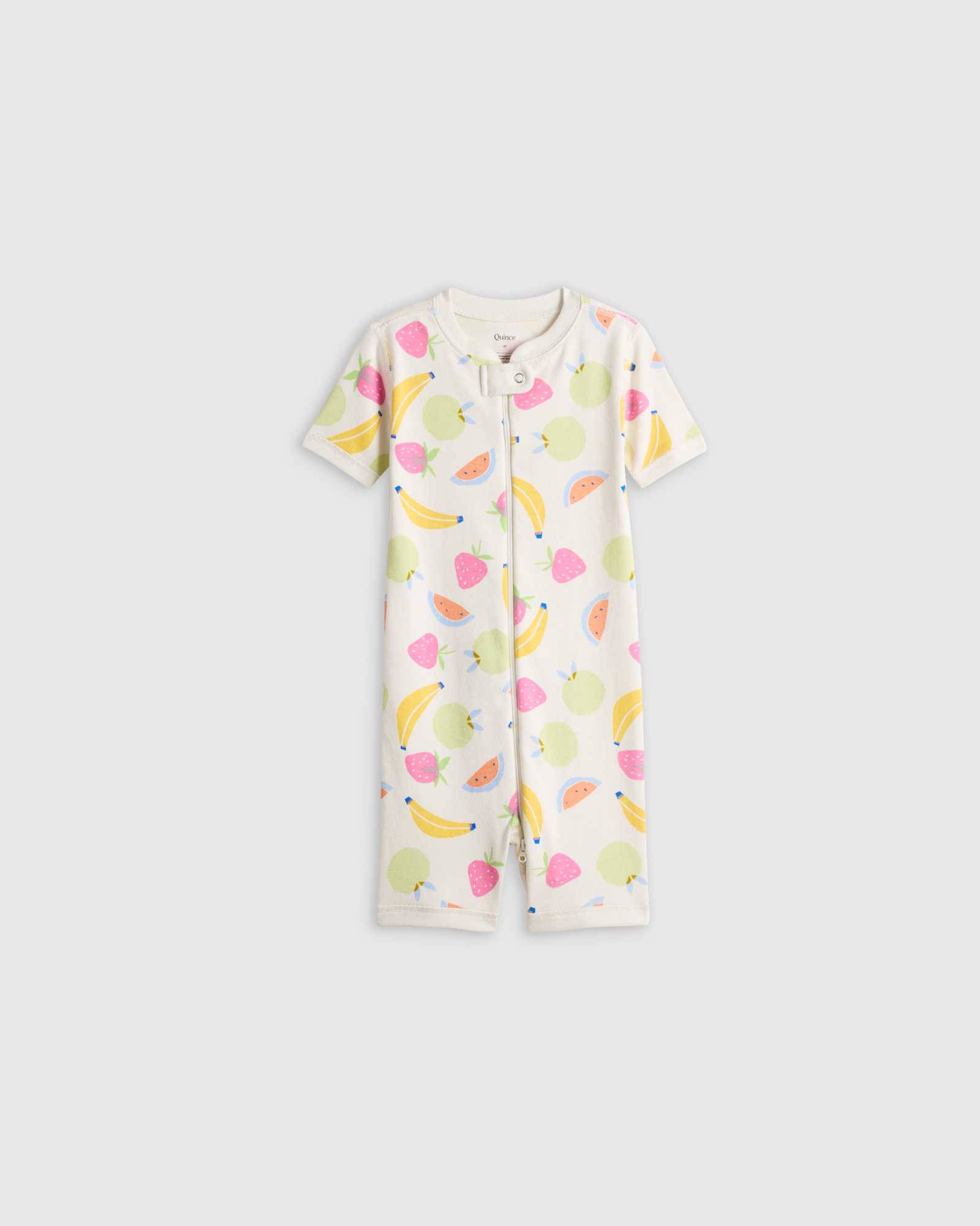 Fruit 100% Organic Cotton Shortie Onesie Pajama