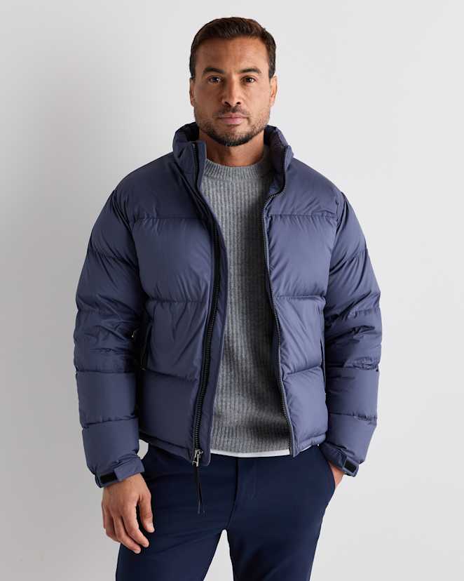 Storm Blue Responsible Down Puffer Jacket
