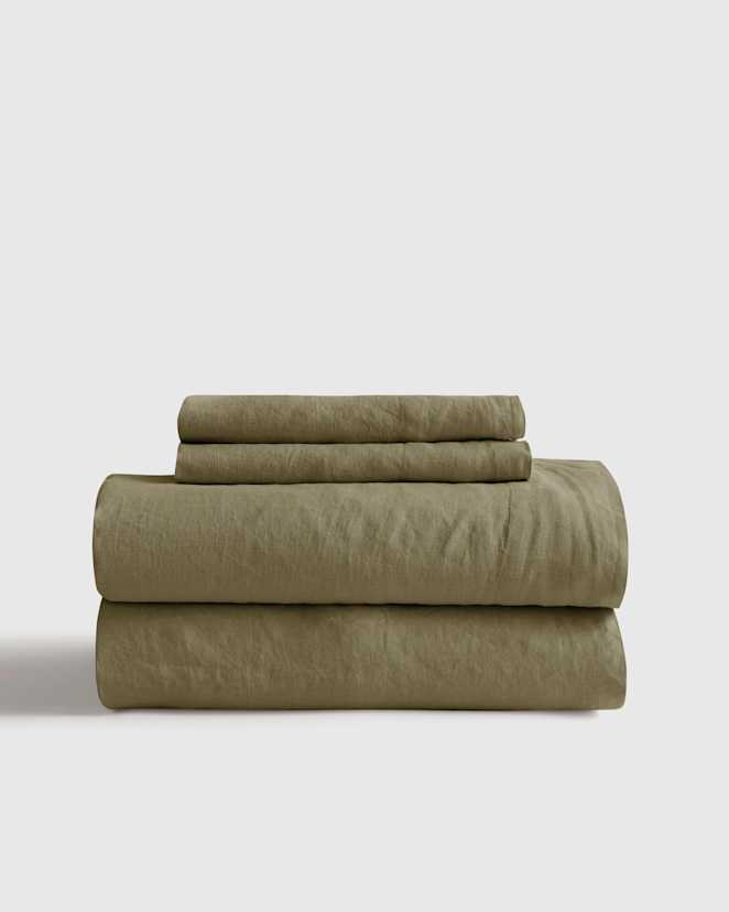 Aloe European Linen Sheet Set