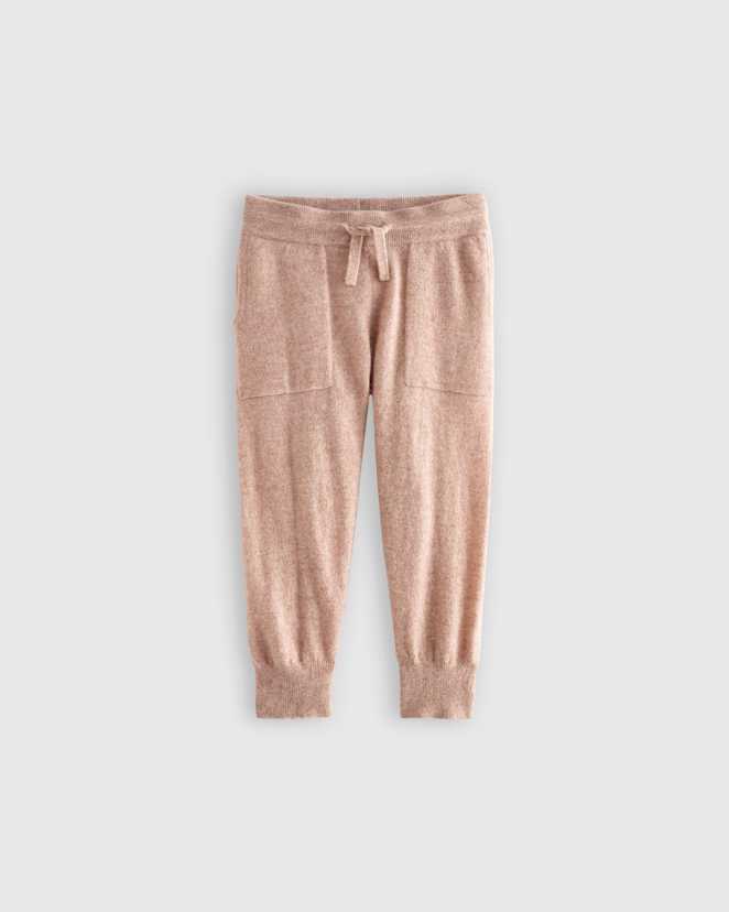 Oatmeal Washable Cashmere Jogger