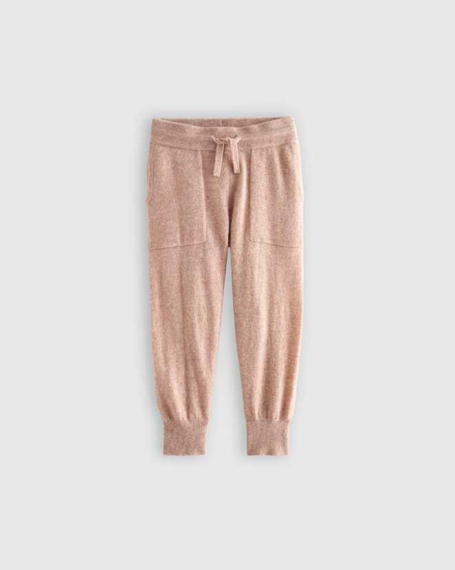 Oatmeal Washable Cashmere Jogger