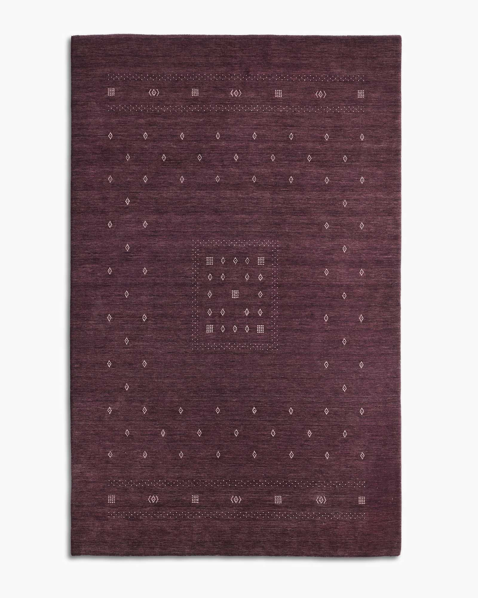 Purple Dakota Hand-Loomed Wool Rug