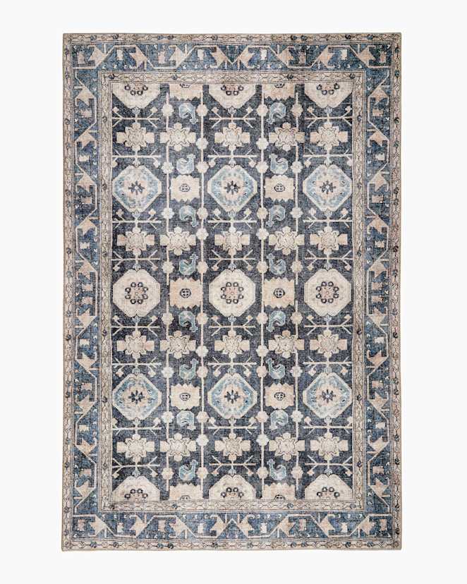 Navy Calder Washable Rug
